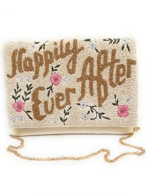 “Happily Ever After Beaded Clutch" Bridal Clutch Bag